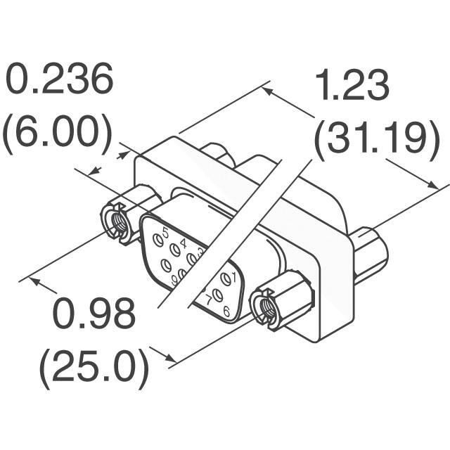 320X12519X Conec  D-Sub D-Shaped Connector Adapters